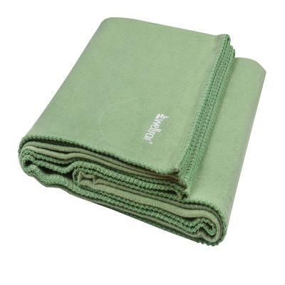 Wellrox Yoga Blanket 100% Indian Cotton - Perfect for Restorative Yoga, Shavasana, and Meditation (GREEN)