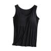 Tank Tops for Women with Built in Bra, Dressy Casual Basic Camisole Stretchy Layer Camis with Shelf Bra Underwear view 1