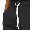 JEsilunmaMY Men's Drawstring Corduroy Cargo Pants Side Pockets Stretch Jogger Sweatpants Relaxed Fit Casual Straight Trousers (Black,Small) view 2