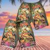 228CLOSET Hawaii Girl Men's Swim Trunks - Playing Guitar Hawaiian Shorts for Men, Men's Summer Bathing Shorts Set 25 Size M view 2