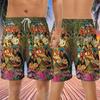 228CLOSET Hawaii Girl Men's Swim Trunks - Playing Guitar Hawaiian Shorts for Men, Men's Summer Bathing Shorts Set 25 Size M view 3