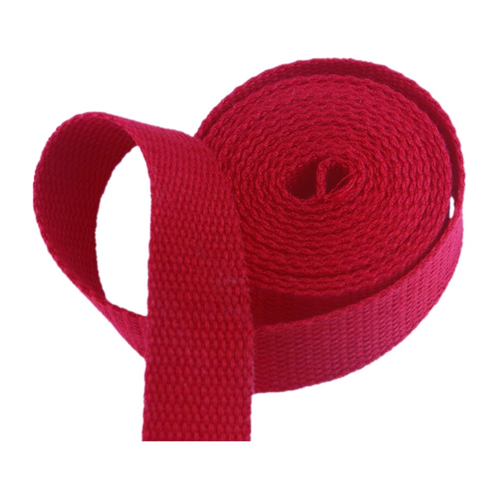 YunYunStrap 1 Inch Cotton Webbing Strap for Bags Handles Rucksack Backpacks Luggage Cargo Strapping Arts and Crafts - 10 Yards/roll