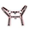 Aendu Adjustable Leather Body Chest Half Harness for MenPunk Style Belt with Buckle Closure - Durable and Stylish Design (Pink) view 1
