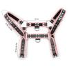 Aendu Adjustable Leather Body Chest Half Harness for MenPunk Style Belt with Buckle Closure - Durable and Stylish Design (Pink) view 3