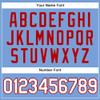 75Gudchoice Custom Basketball Jersey for Men Women Youth, Personalized Stitched Printed Name Number Logo, Light Blue Red Sports Jersey view 4