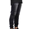 JEsilunmaMY Men's Stretch Ripped Skinny Jogger Jeans Slim Fit Stretch Distressed Pencil Jeans Fashion Comfort Denim Pants (Black,32) view 2