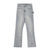 JEsilunmaMY Men's Wash Distressed Denim Pants Relaxed Fit Straight Leg Jeans Trousers Retro Fashion Comfort Baggy Jeans (Light Blue,Large) view 1