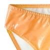 JEKE-DG Men's Metallic Elastic Bikini Swimsuit Low Waist Briefs Underwear Trunks Casual Underpants With Contour Pouch (Large,Yellow -1Pc) view 2