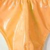 JEKE-DG Men's Metallic Elastic Bikini Swimsuit Low Waist Briefs Underwear Trunks Casual Underpants With Contour Pouch (Large,Yellow -1Pc) view 3