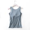 Tank Tops for Women with Built in Bra, Dressy Casual Basic Camisole Stretchy Layer Camis with Shelf Bra Underwear view 3