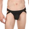 JEKE-DG Men's Jockstrap Breathable Underwear Athletic Strap Supporters Low Rise Briefs Stretch Bulge Pouch Underpants (Medium,Black -1Pc) view 2