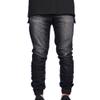 JEsilunmaMY Men's Stretch Ripped Skinny Jogger Jeans Slim Fit Stretch Distressed Pencil Jeans Fashion Comfort Denim Pants (Black,36) view 1