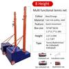 MENUBWPP Volleyball net Badminton/Volleyball Net with Stand 8 Height Adjustment Outdoor Volleyball Rack with Wheels(Style4) view 2