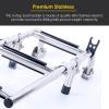 BABYCE Boat Ladder Marine Yacht 3 Step Pontoon Boat Ladder Foldable, Marine Yacht Ladder/Swim Deck Ladder Stainless Steel, Telescoping Dock Steps Ladder with Anti-Slip Feet, UWGK6003178 view 4
