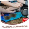GANAZONO Camp Outdoor Stainless Steel Salad Bowl Handle Multi-purpose Leakproof Bowl for Soup Water Cup view 2