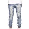 JEsilunmaMY Men's Stretch Ripped Skinny Jogger Jeans Slim Fit Stretch Distressed Pencil Jeans Fashion Comfort Denim Pants (Light Blue,36) view 1