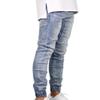 JEsilunmaMY Men's Stretch Ripped Skinny Jogger Jeans Slim Fit Stretch Distressed Pencil Jeans Fashion Comfort Denim Pants (Light Blue,36) view 2