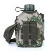 ruehalf 1L Camouflage Water Bottle Outdoor Sports Picnic Kettle Portable Canteen with Shoulder Strap Aluminum Camping Pot Flask (Color : 05-1L) view 3