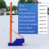 MENUBWPP Volleyball net Badminton/Volleyball Net with Stand 8 Height Adjustment Outdoor Volleyball Rack with Wheels(Style3) view 4