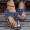 Generic Orthopedic Sandals for Women, Women's Comfortable Orthopedic Sandals Thong Dressy T-Strap Casual Summer Arch Support Sandals, 7.5 Wide view 2