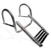 BABYCE Boat Ladder Marine Yacht Pontoon Boat Ladder with Safe Handrails, 4 Step Telescoping Swim Dock Ladder, Heavy Duty Stainless Steel Marine Boat Inboard Ladder view 1