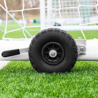 FORZA Alu110 Replacement Soccer Goal Weights & Wheels | 4 Weights and 2 Wheel Options | Unique Lever Mechanisms Available with High Lift Wheels (2X Lever Wheels and Brackets)