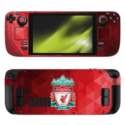 Head Case Designs Officially Licensed Liverpool Football Club Crest Red Geometric Art Vinyl Sticker Skin Decal Cover Compatible with Steam Deck