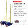 MENUBWPP Volleyball net 2 Heights 1.55-2.1m/5-6.8ft,air Volleyball Badminton Net Freestanding with Wheels Asy to Move and Install (Size : Style 2) view 2