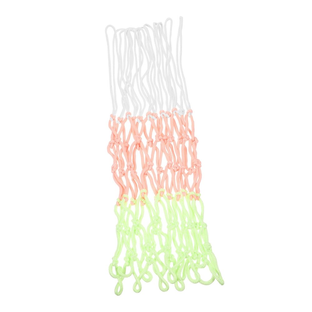 Anneome Basketball Net Replacement Night Glow Basketball Netting for Outdoor Use Frame Net for Standard Hoops for Day