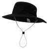 NineFit Basics Kids Wide Brim Adjustable Mesh Sun Hat UPF 50+ Sun Protectio Summer Beach Hat Kid Bucket Hats (Black, 12-24 Months) view 1