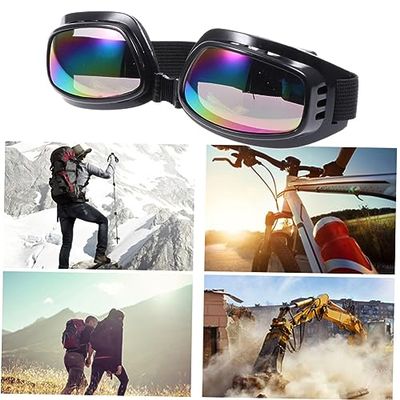 Anneome Outdoor Protective and Motorcycle Uv and Fog Coating Black Frame Colorful Lens for Cycling Skiing and Biking