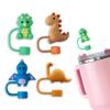 4 Pcs Dinosaur Straw Cover for Stanley 30/40 oz, 0.4in/10mm Straw Topper view 1