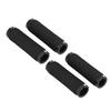 HANABASS 2pairs Comfortable Rubber Bike Handlebar Grips Ergonomic Non-Slip Design for Mountain Biking and Cycling Black Dual-Sided view 1