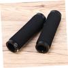 HANABASS 2pairs Comfortable Rubber Bike Handlebar Grips Ergonomic Non-Slip Design for Mountain Biking and Cycling Black Dual-Sided view 4