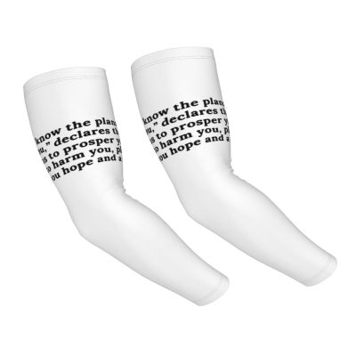 HDAODNM Jesus Bible Shooter Sleeves for Christian Sun Sleeves Cross Cooling Arm Sleeves Bible Arm Cover Sleeves