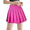 ZHANCHTONG Women's High Waist A-Line Pleated Mini Skirt Short Tennis Skirt (Frayed-Rose,M) view 3