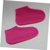Hohopeti 1pair Silicone Rainproof Shoe Covers Non- Unisex Shoes Protector for Outdoor Activities Thickened Silicone Design for Men and Women view 2