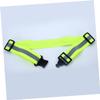 GANAZONO 2pcs Reflective Safety Straps for Night Running Cycling Elastic Waist Belts Adjustable Safety Gear Fluorescent Green Random Style view 2