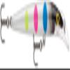 Rapala Scatter Rap Deep Husky Jerk Jerkbait, Deep Diving Hard Bait, Bass Walleye Pike Lure, Erratic Action, 4", Black Wonderbread view 1