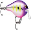Rapala Shallow Shad Rap Crankbait, Shallow Diving Hard Bait Lure, Bass Walleye Pike Fishing Lure, 2-3/4", Voodoo Haze view 1