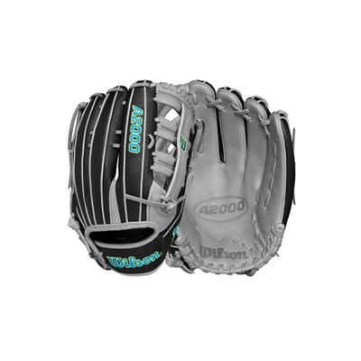 Wilson 2024 A2000 SP13SS 13 Slowpitch Softball Glove - Left Hand Throw, Black/Grey/Teal