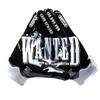 Battle Sports Wanted Wide Receiver Football Gloves, Ultra Stick Adult & Youth Gloves - Youth Small, Black/White view 1