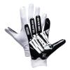 Battle Sports Wanted Wide Receiver Football Gloves, Ultra Stick Adult & Youth Gloves - Youth Small, Black/White view 2