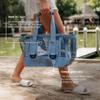 MISSION Boat Gear CASSI Heavy-Duty Outdoor Tote and Waterproof Marine-Grade Mesh Boat Bags (23 Liter, Steel Blue) view 4