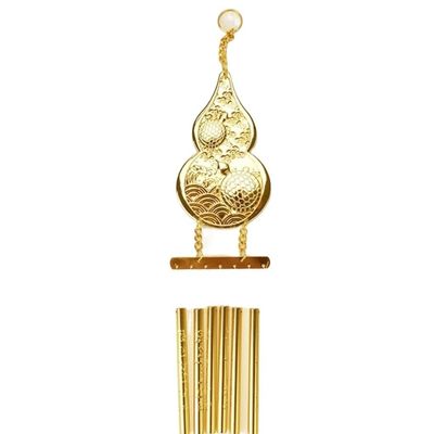 ZJYSMH Wind Chimes for Garden, Decor Windchimes Windchime Wind Chimes Copper Gourd Door Decor Wind Chime Vintage Fengshui Bell Good Luck Bless Home Hanging Decoration Wind Chime