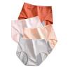 4 Pack Women's Seamless Hipster Underwear No Show Panties High Waisted Invisibles Briefs Soft Stretch Bikini Underwears