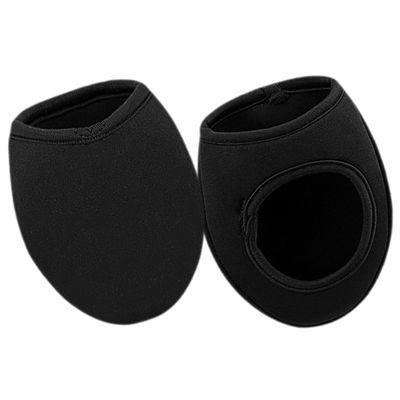 MERRYHAPY Cycling Half Shoe Covers Windproof Thermal Overshoes for Men Women Soft and Thick for Cold Weather Protection for Outdoor Cycling Activities Black
