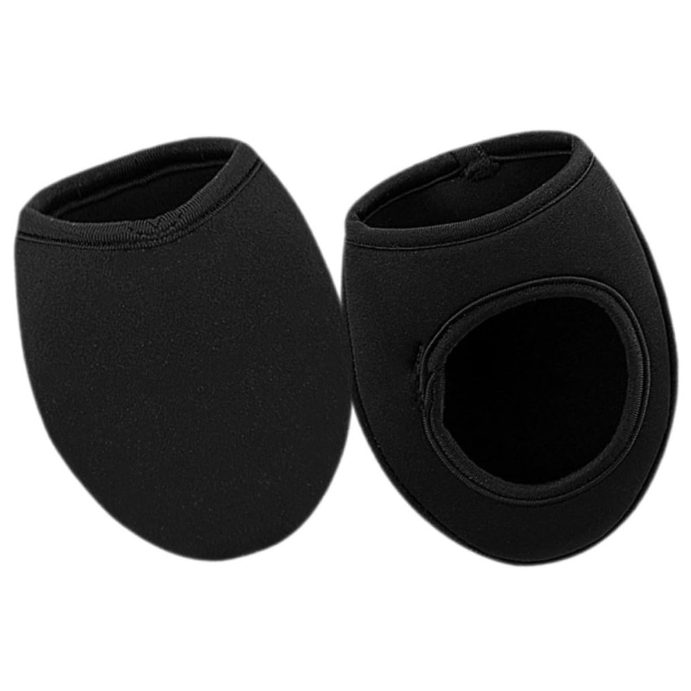MERRYHAPY Cycling Half Shoe Covers Windproof Thermal Overshoes for Men Women Soft and Thick for Cold Weather Protection for Outdoor Cycling Activities Black
