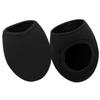 MERRYHAPY Cycling Half Shoe Covers Windproof Thermal Overshoes for Men Women Soft and Thick for Cold Weather Protection for Outdoor Cycling Activities Black view 1