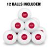 Sacred Heart University Primary Logo Novelty Table Tennis Ping Pong Ball 12 Pack with Storage Bag view 3